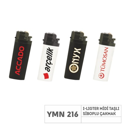 PR YMN-216 I-Lighter Taşlı Siboplu Çakmak