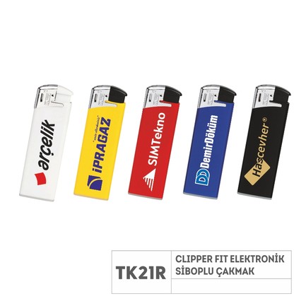 PR TK21R Clipper Elektronik Siboplu Çakmak 